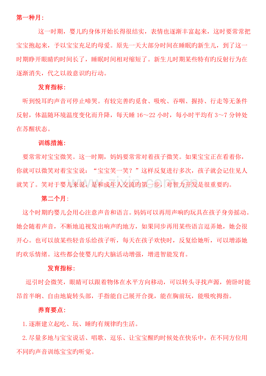 从1个月到2岁半的育儿专题方案有了它宝宝都不用去上早教啦.docx_第1页