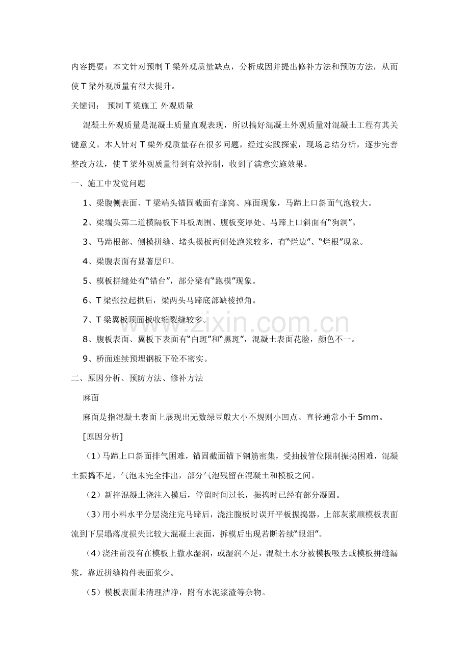 T梁修补专项方案.doc_第1页