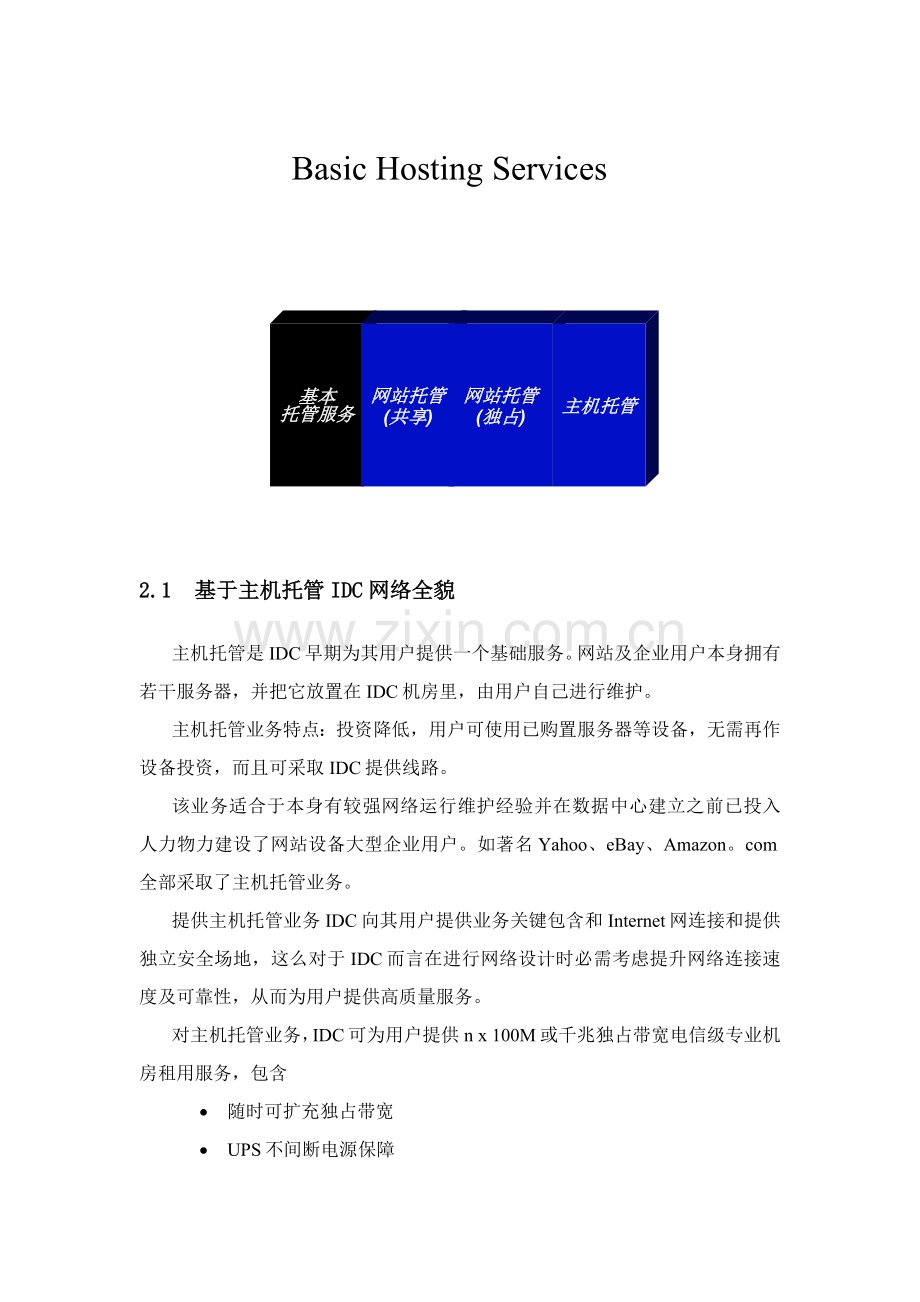 公司IDC网络方案项目建议书模板.doc_第3页