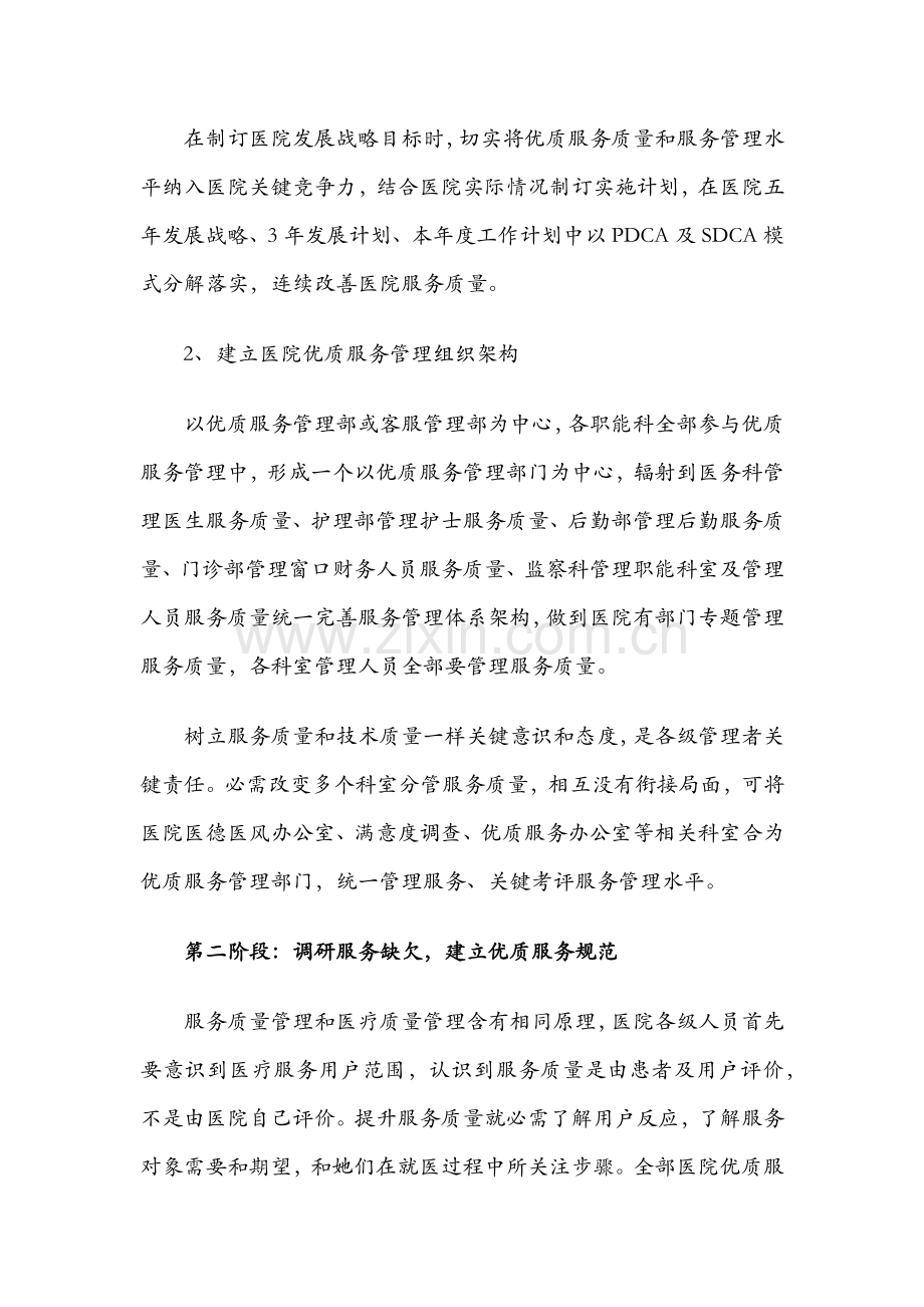 医院优质服务综合体系构建综合流程.docx_第3页