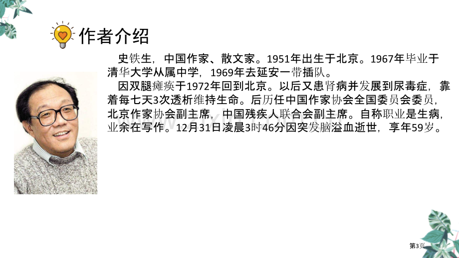 六年级下册语文课件-9.那个星期天省公开课一等奖新名师比赛一等奖课件.pptx_第3页