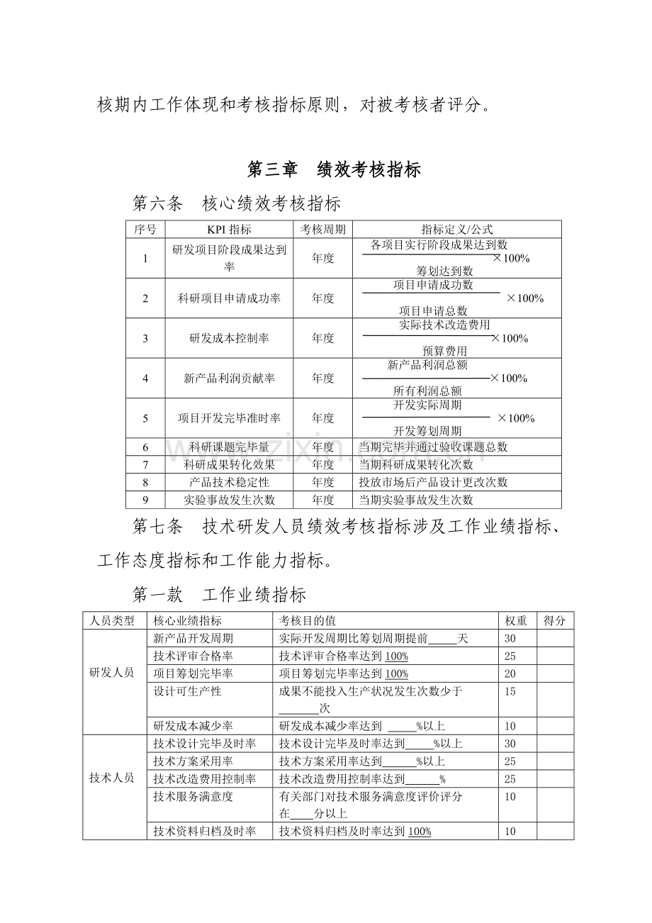 关键技术研发人员绩效管理考核及奖励新规制度.doc_第2页