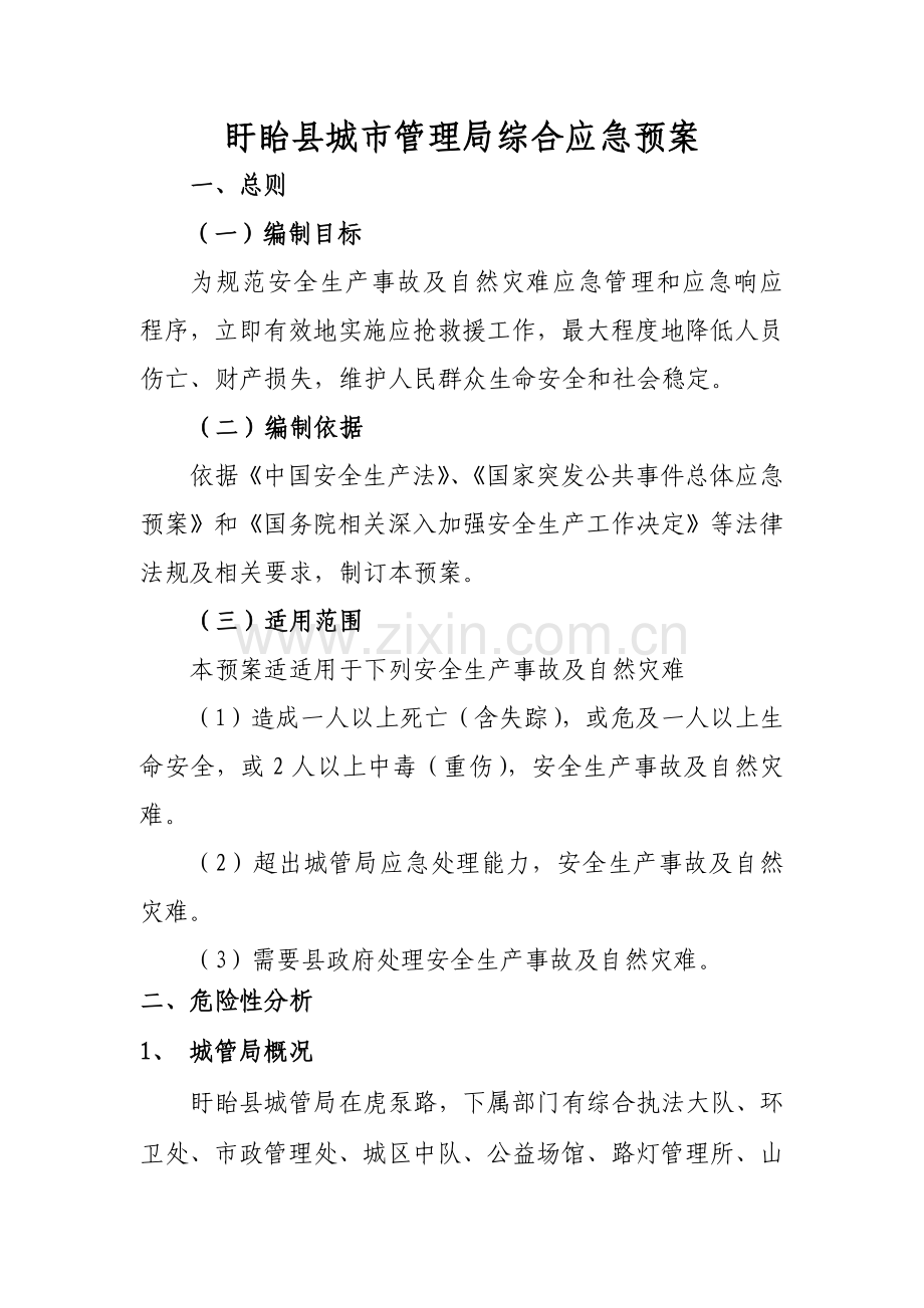 城管局综合应急专项预案.doc_第1页