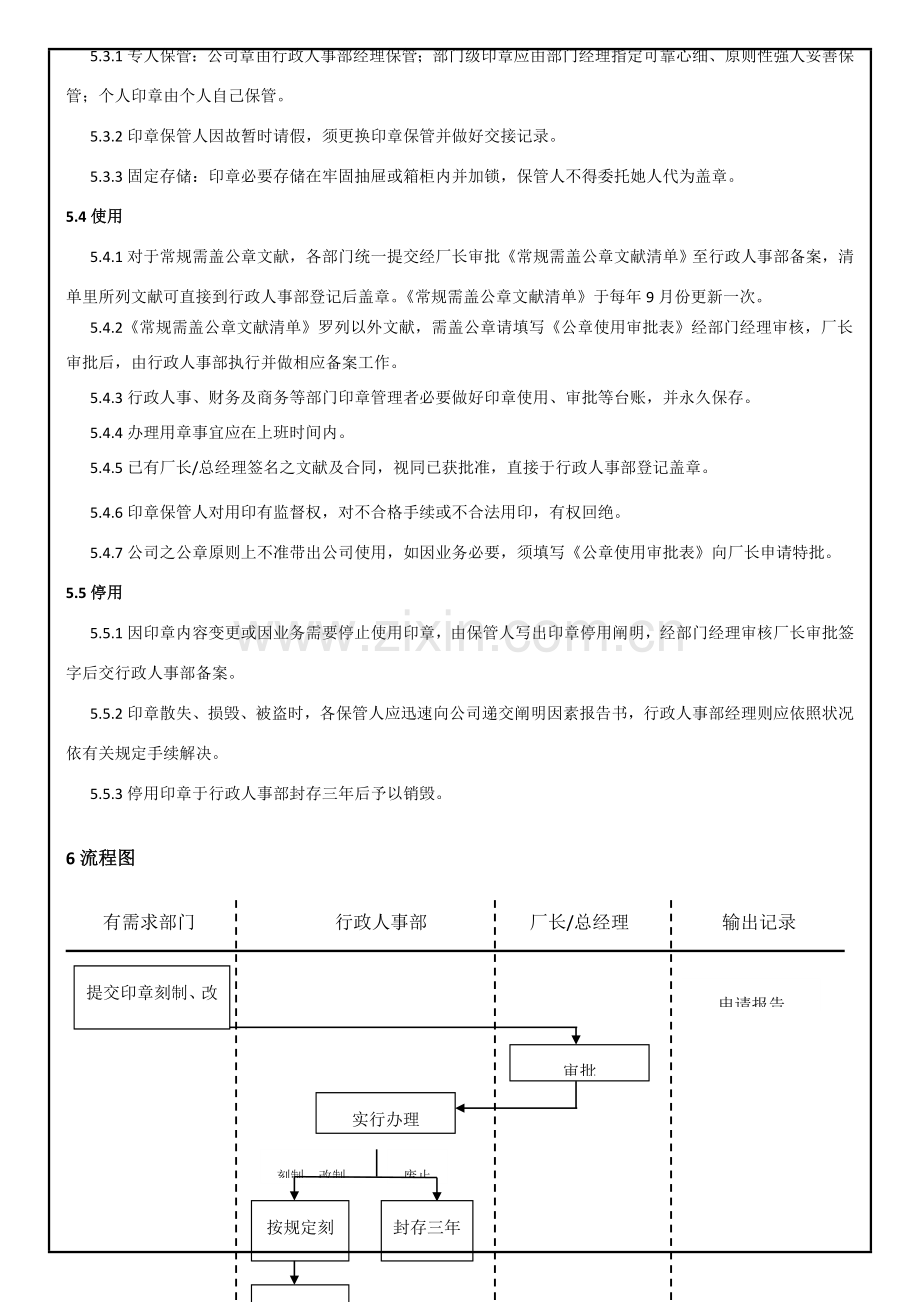 公司印章管理详细规定含作业流程图.doc_第2页