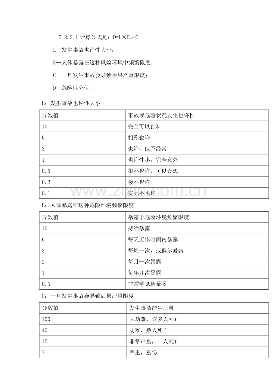 LEC法危险源辨识方法及统一标准.doc_第3页