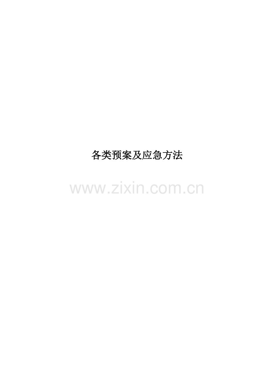 应急专项预案及专项措施全套.doc_第1页