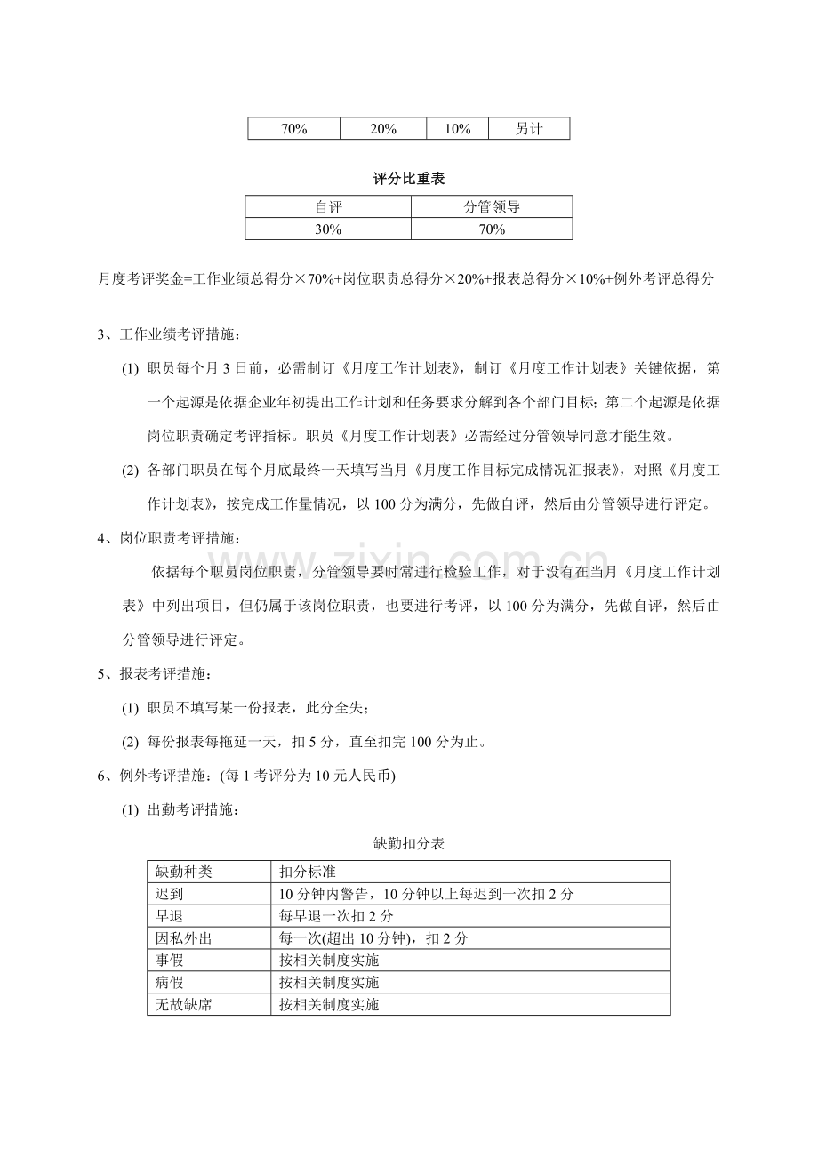 中小型企业绩效管理考核专项方案实例.doc_第3页