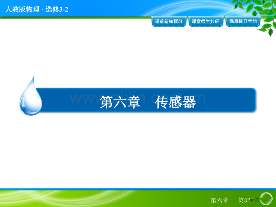 实验传感器的应用人教版选修省公共课一等奖全国赛课获奖课件.pptx_第1页