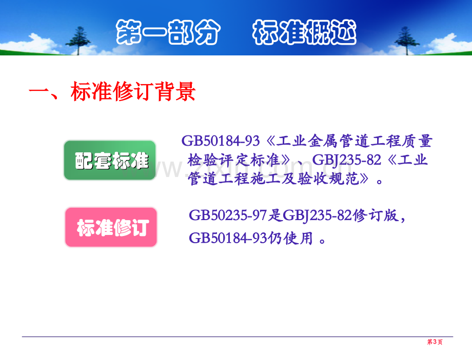 国标《工业金属管道工程施工质量验收规范》GB50184-2011-培训市公开课一等奖百校联赛获奖课件.pptx_第3页