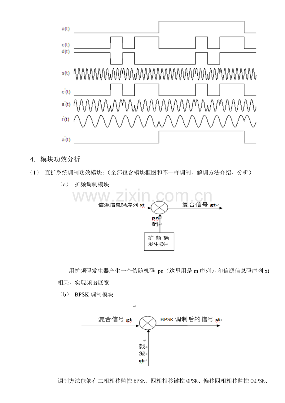 基于MATLAB的直接序列扩频通信系统优秀课程设计优质报告.doc_第3页