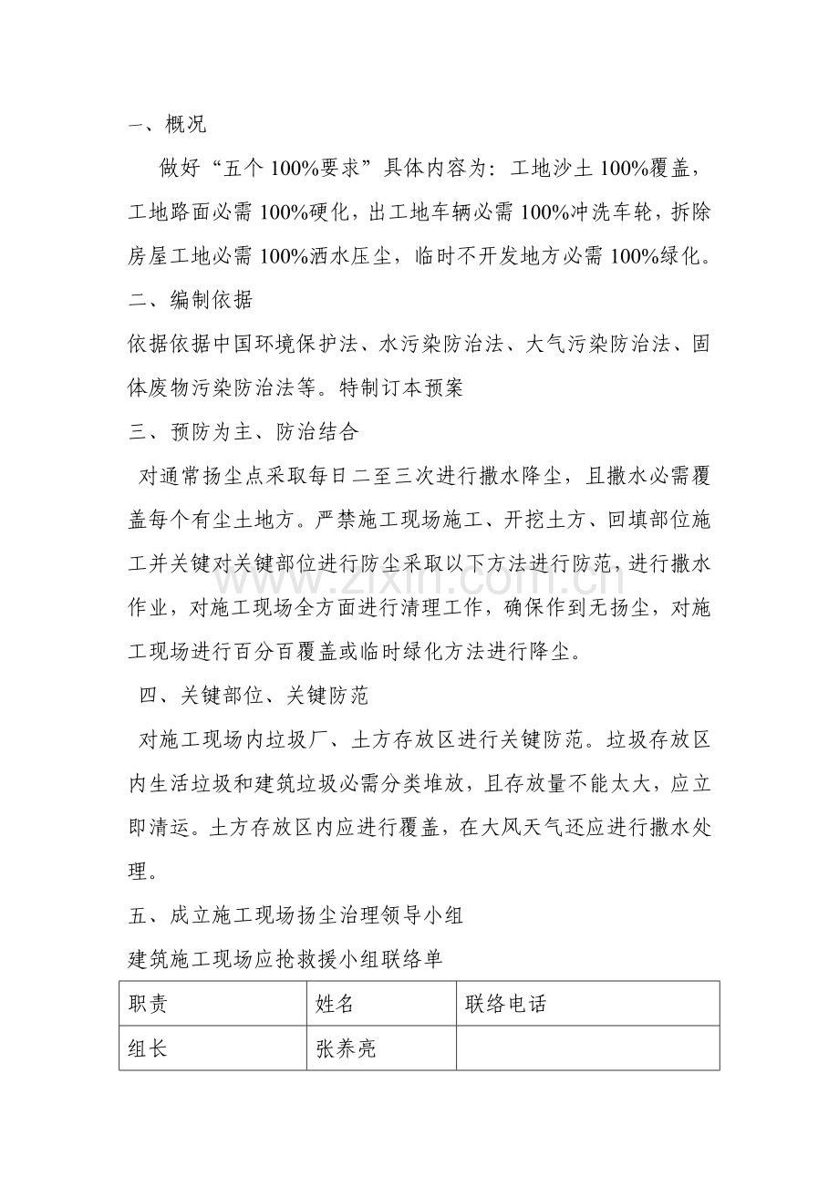 建筑工程综合项目工程综合项目施工现场空气污染应急专项预案doco.doc_第2页