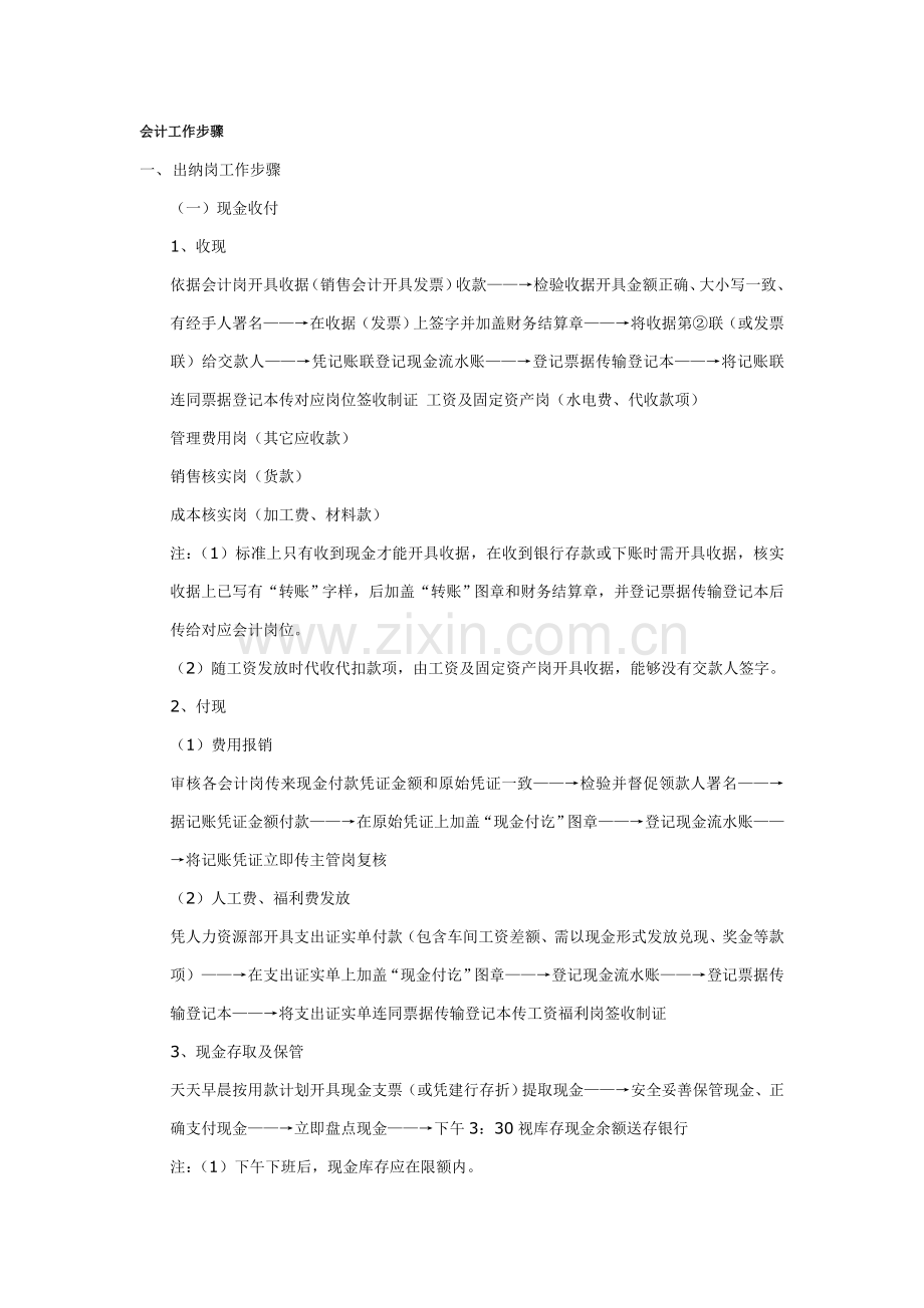 有限公司会计工作流程样本.doc_第1页