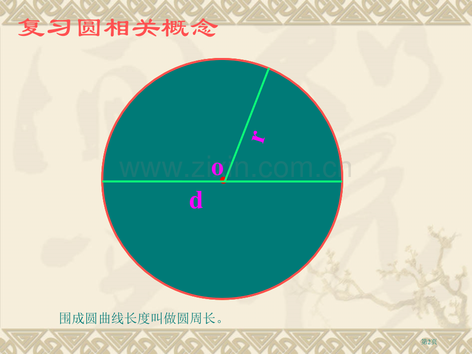 圆的面积主题培训讲义市公开课一等奖百校联赛获奖课件.pptx_第2页