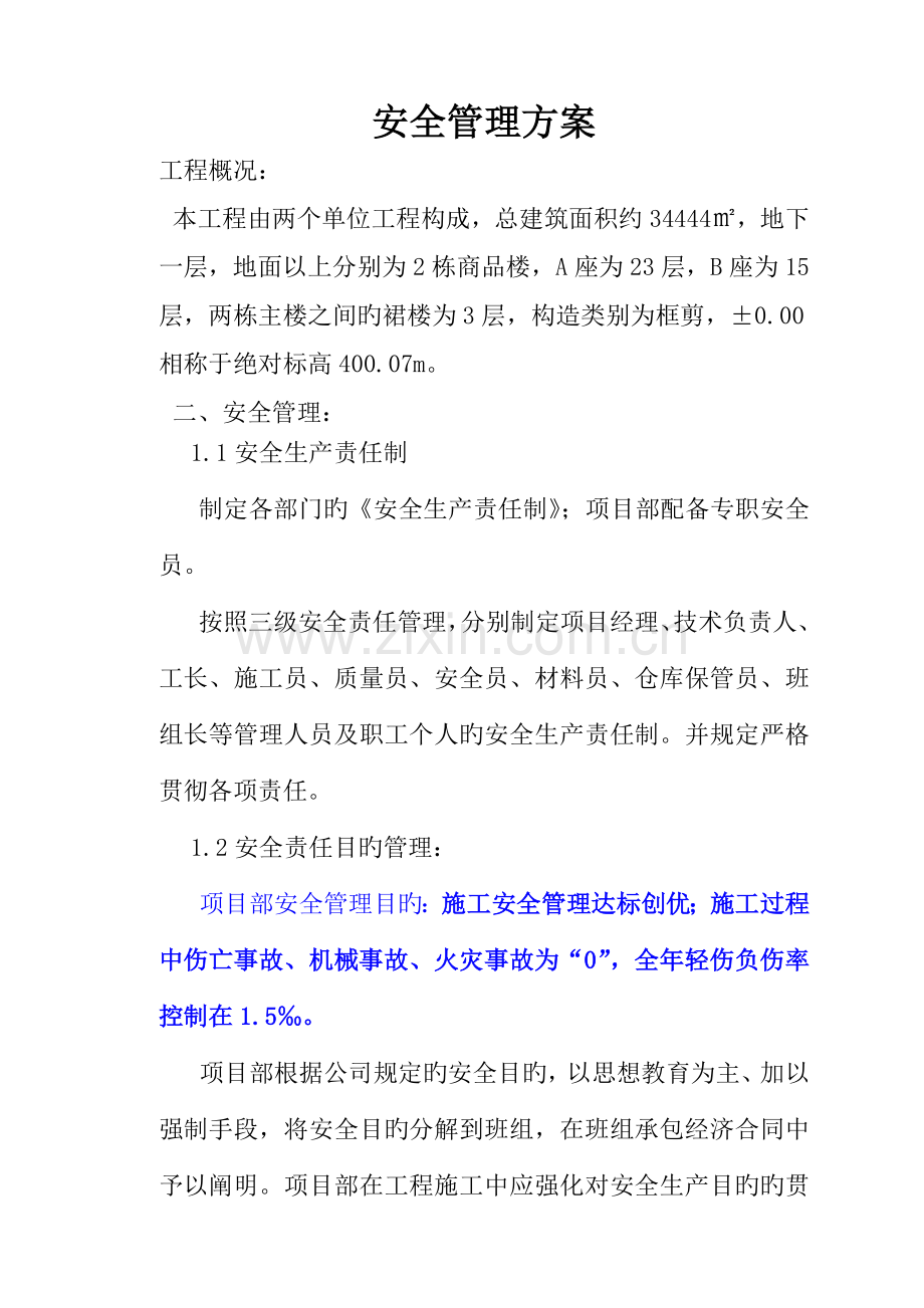 安全管理专题方案.docx_第1页