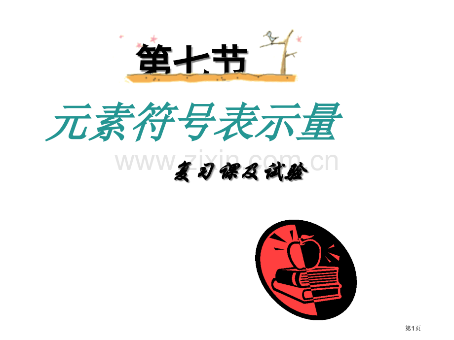 元素符号表示的量复习及实验浙教版省公共课一等奖全国赛课获奖课件.pptx_第1页