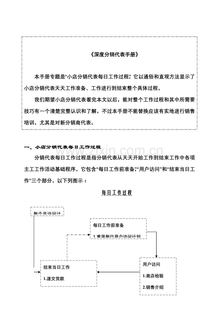 分享宝洁深度分销代表手册模板.doc_第1页