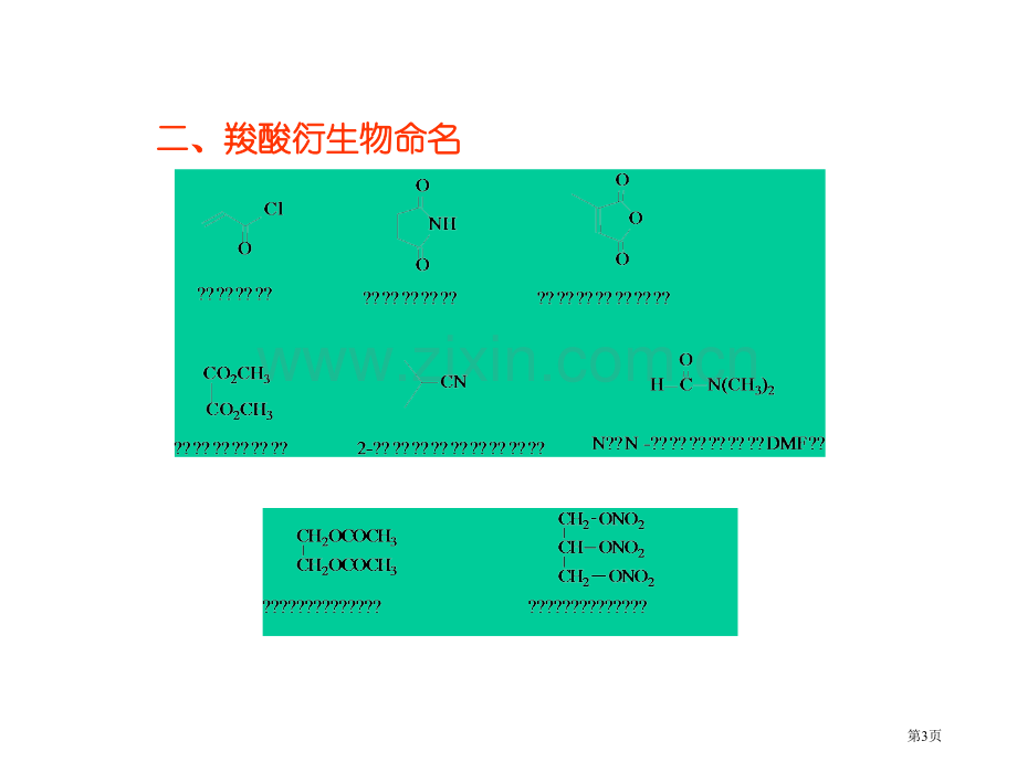 十三章羧酸衍生物00001市公开课一等奖百校联赛特等奖课件.pptx_第3页