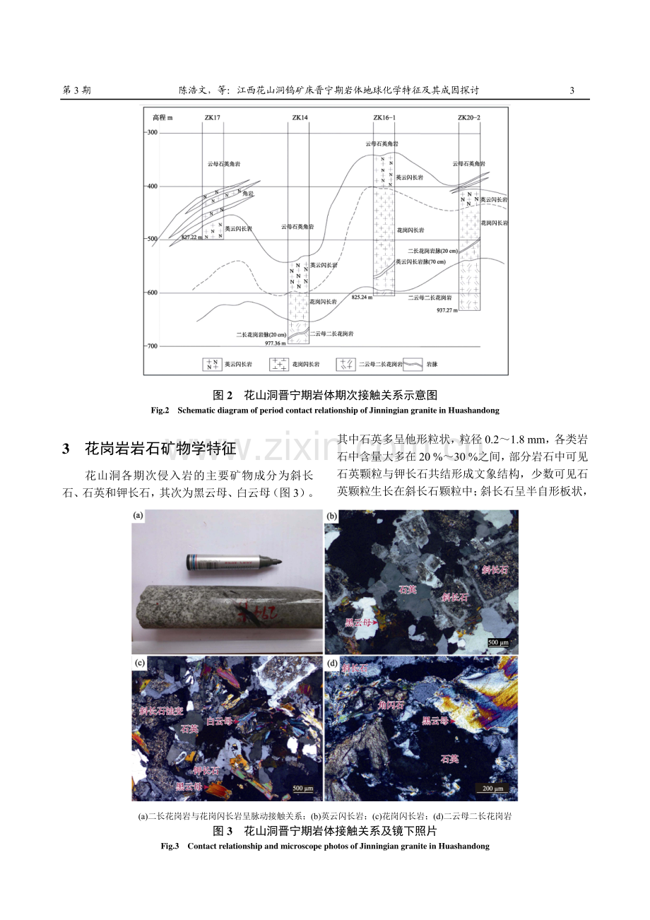 江西花山洞钨矿床晋宁期岩体地球化学特征及其成因探讨.pdf_第3页