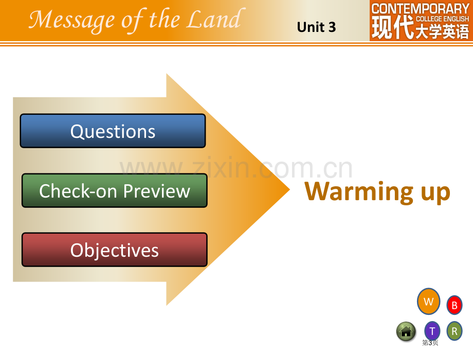 Unit3MessageoftheLand现代大学英语省公共课一等奖全国赛课获奖课件.pptx_第3页