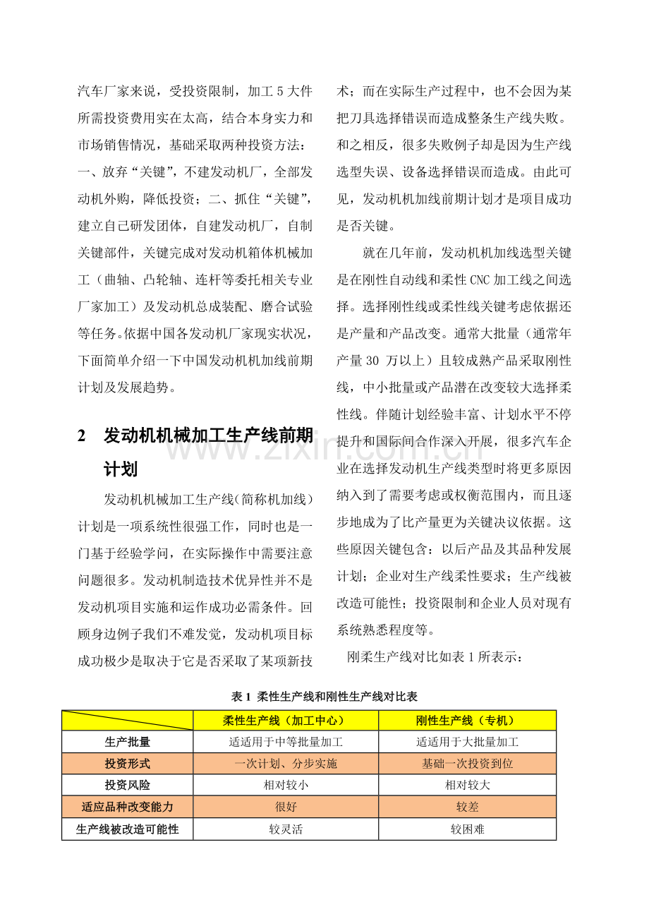 发动机机械加工生产线工艺规划浅谈模板.doc_第2页