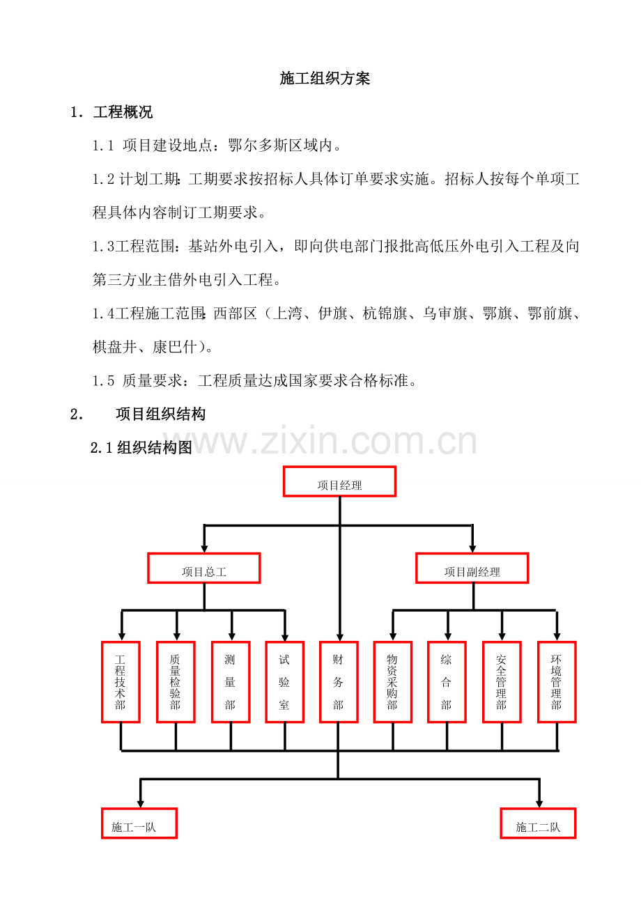 基站外电引入综合重点工程综合标准施工组织设计.doc_第2页