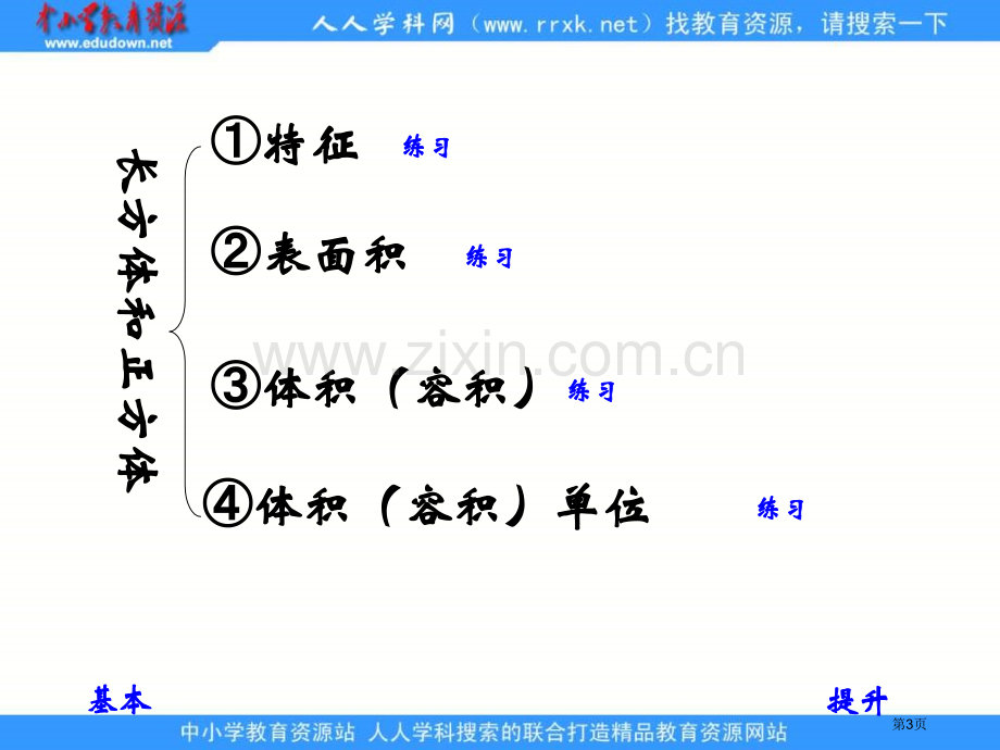 人教版五年级下册长方体和正方体整理与复习课件市公开课一等奖百校联赛特等奖课件.pptx_第3页