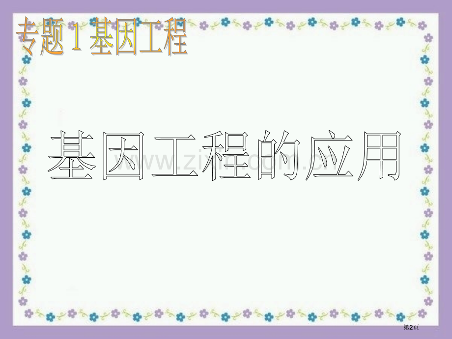 人教版教学福建省三明市泰宁一中生物选修三13基因工程的应用省公共课一等奖全国赛课获奖课件.pptx_第2页