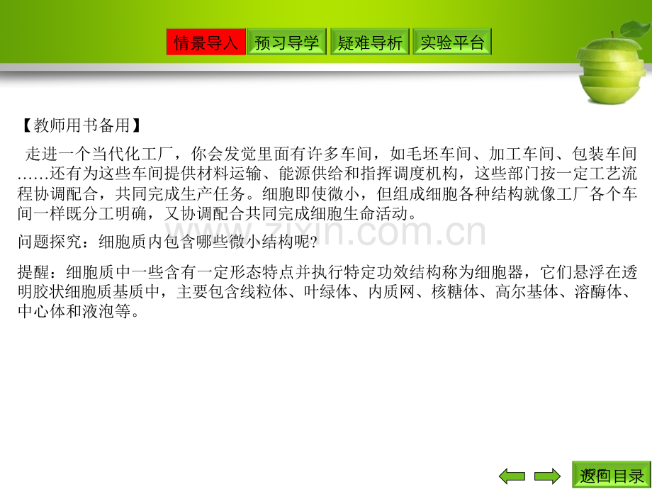 人教版教学细胞器之间的分工省公共课一等奖全国赛课获奖课件.pptx_第3页