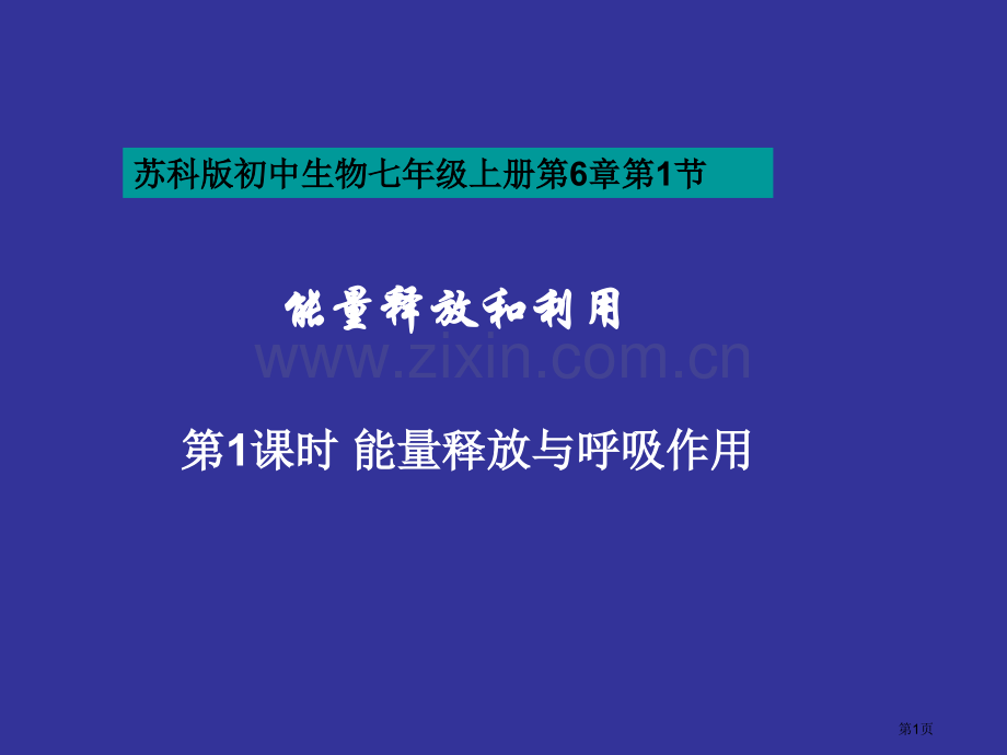 七年级生物能量的释放和利用3市公开课一等奖百校联赛特等奖课件.pptx_第1页