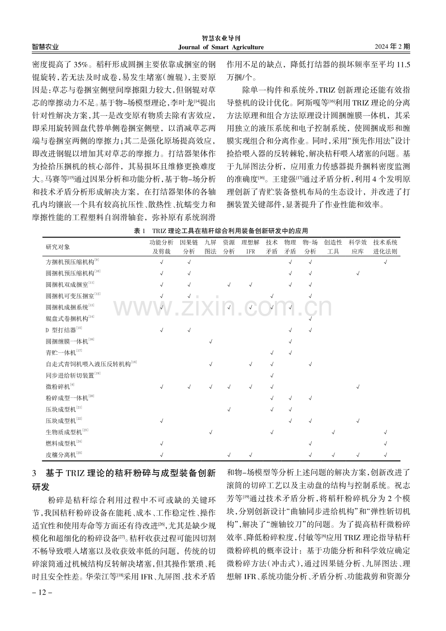 TRIZ理论在我国秸秆综合利用装备创新设计中的应用现状.pdf_第3页