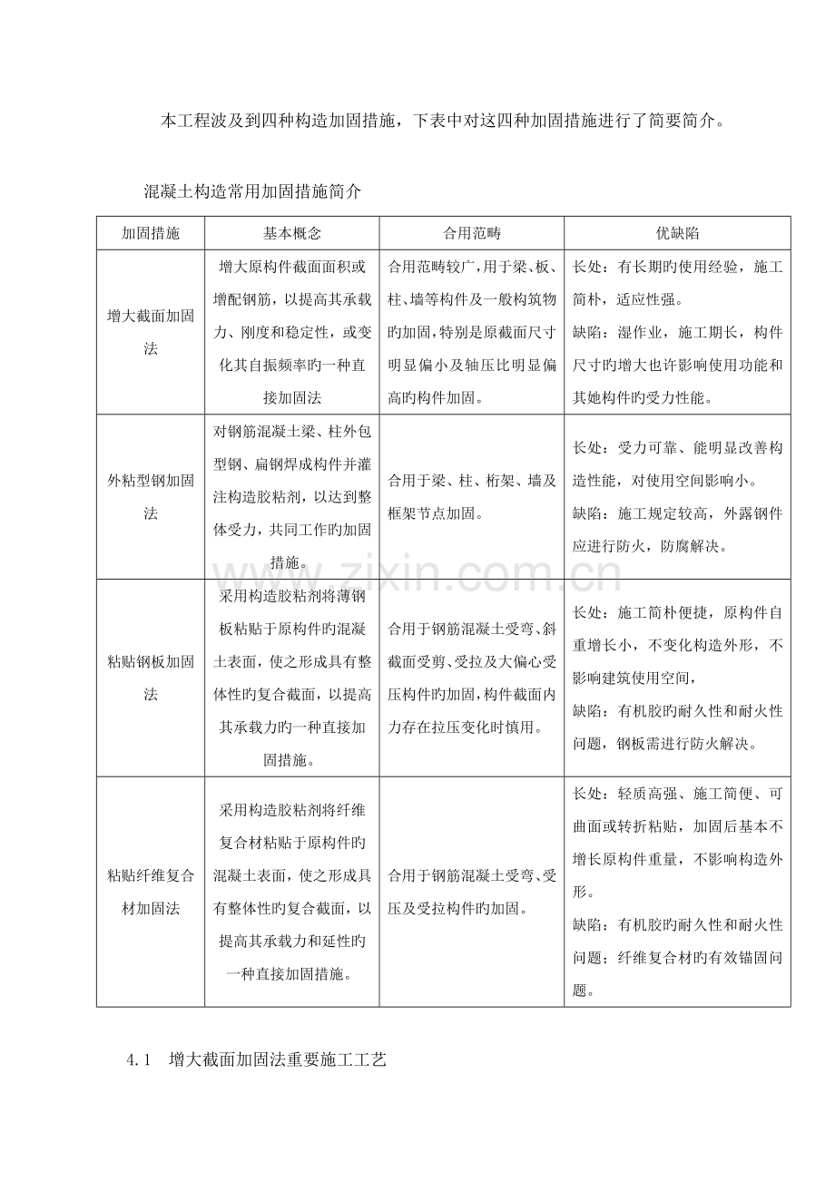 常见结构加固综合施工标准工艺.docx_第1页