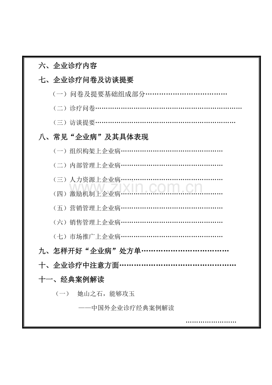 公司企业内部诊断手册模板.doc_第3页