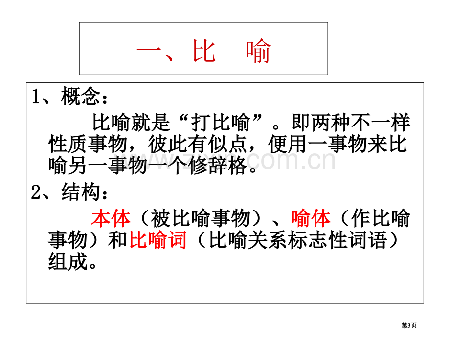 中职常见修辞手法专题复习市公开课一等奖百校联赛获奖课件.pptx_第3页