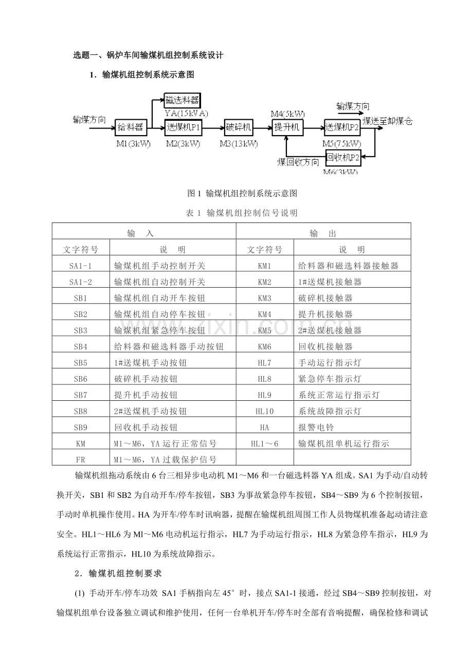 PLC专业课程设计题目.doc_第2页