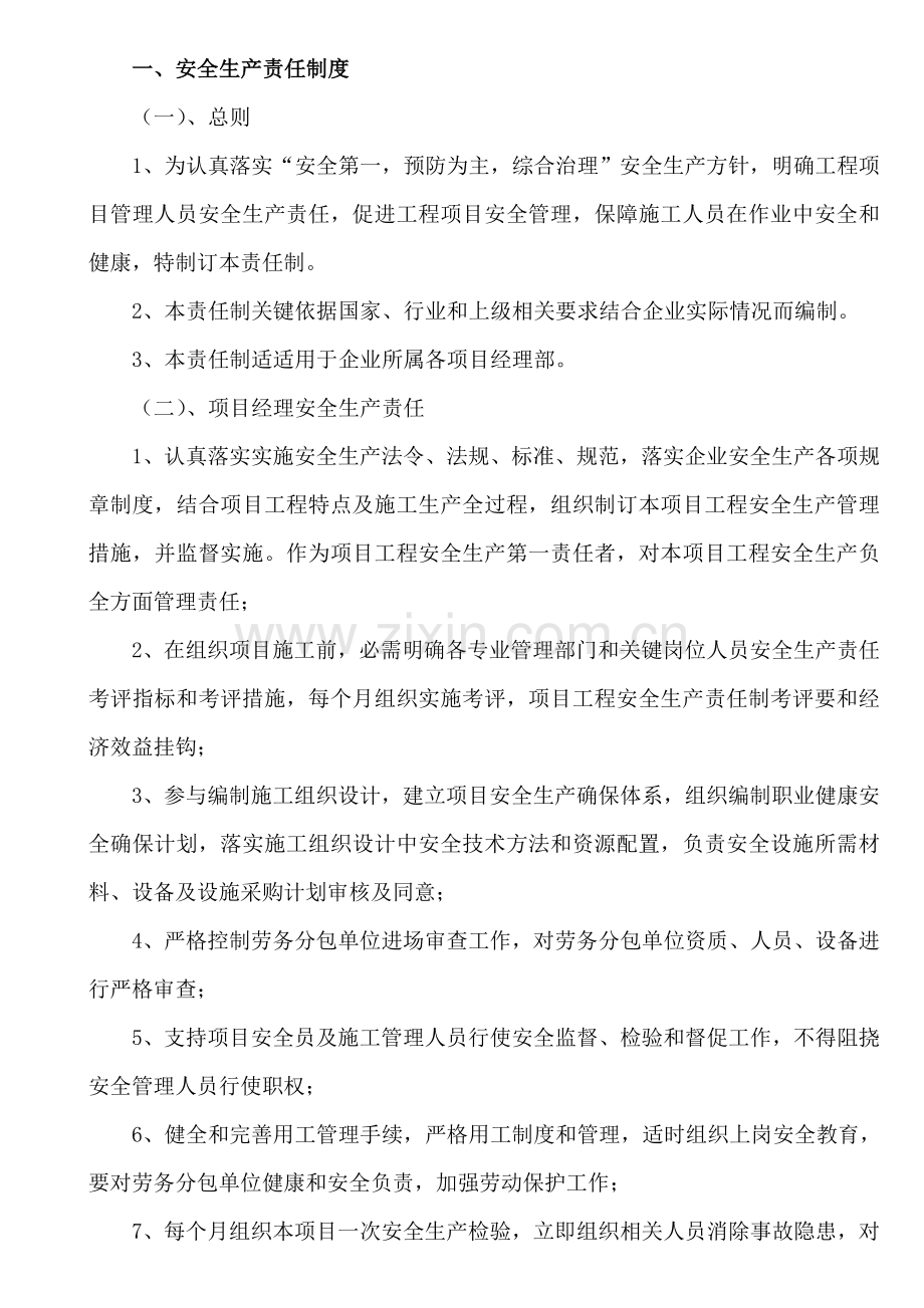 安全生产管理标准规章核心制度与安全操作专项规程.doc_第2页