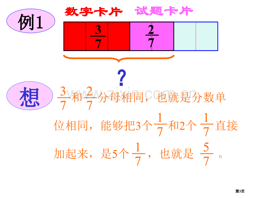 五年级数学同分母分数加减法省公共课一等奖全国赛课获奖课件.pptx_第3页