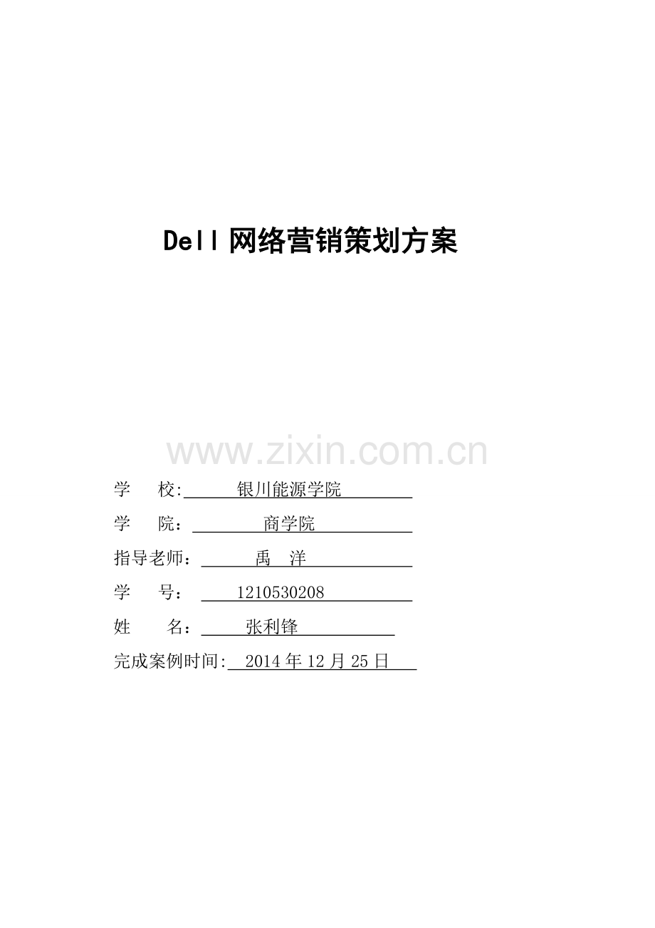 DEll网络营销策划方案.doc_第1页