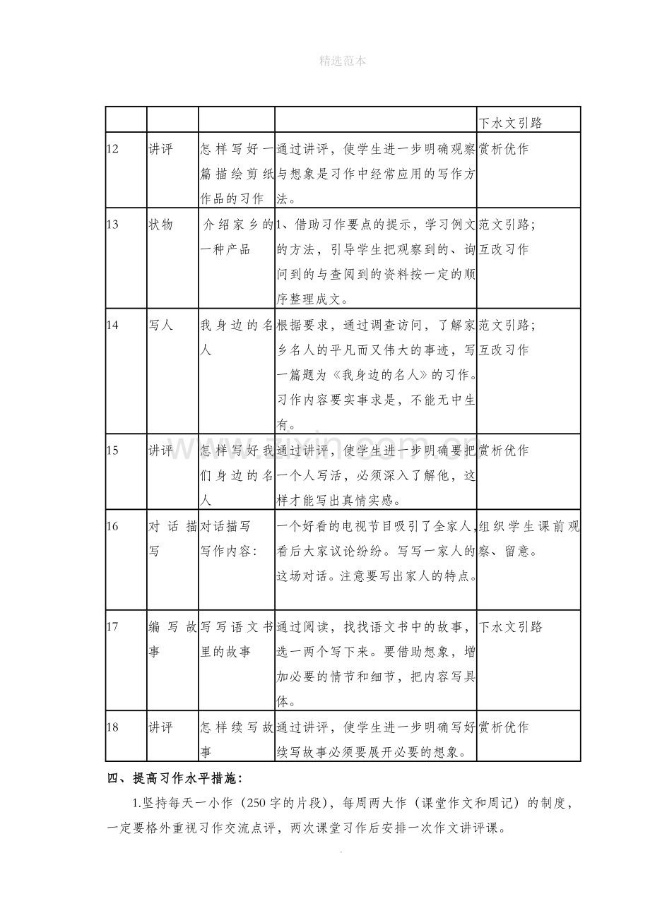 六年级语文上册习作教学计划苏教版.doc_第3页