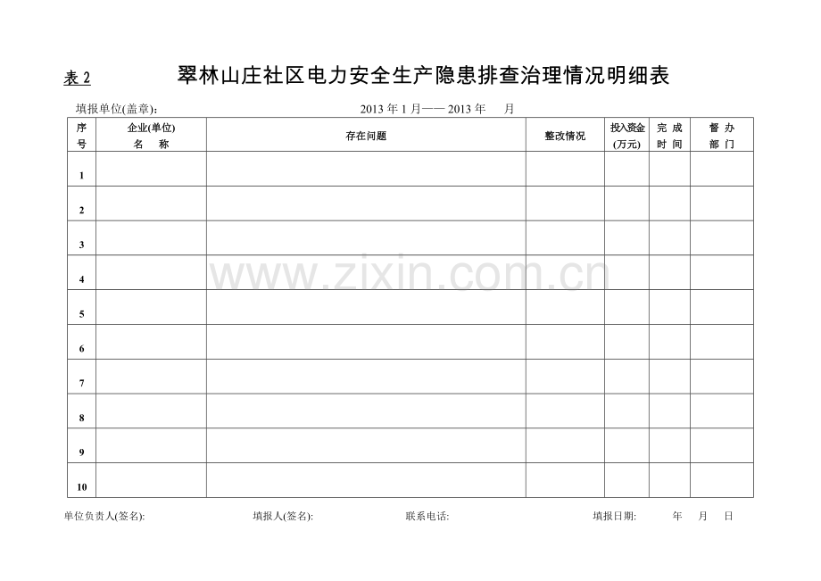 翠林山庄社区2013年社区保护电力设施工作安全隐患、障碍台账.doc_第3页