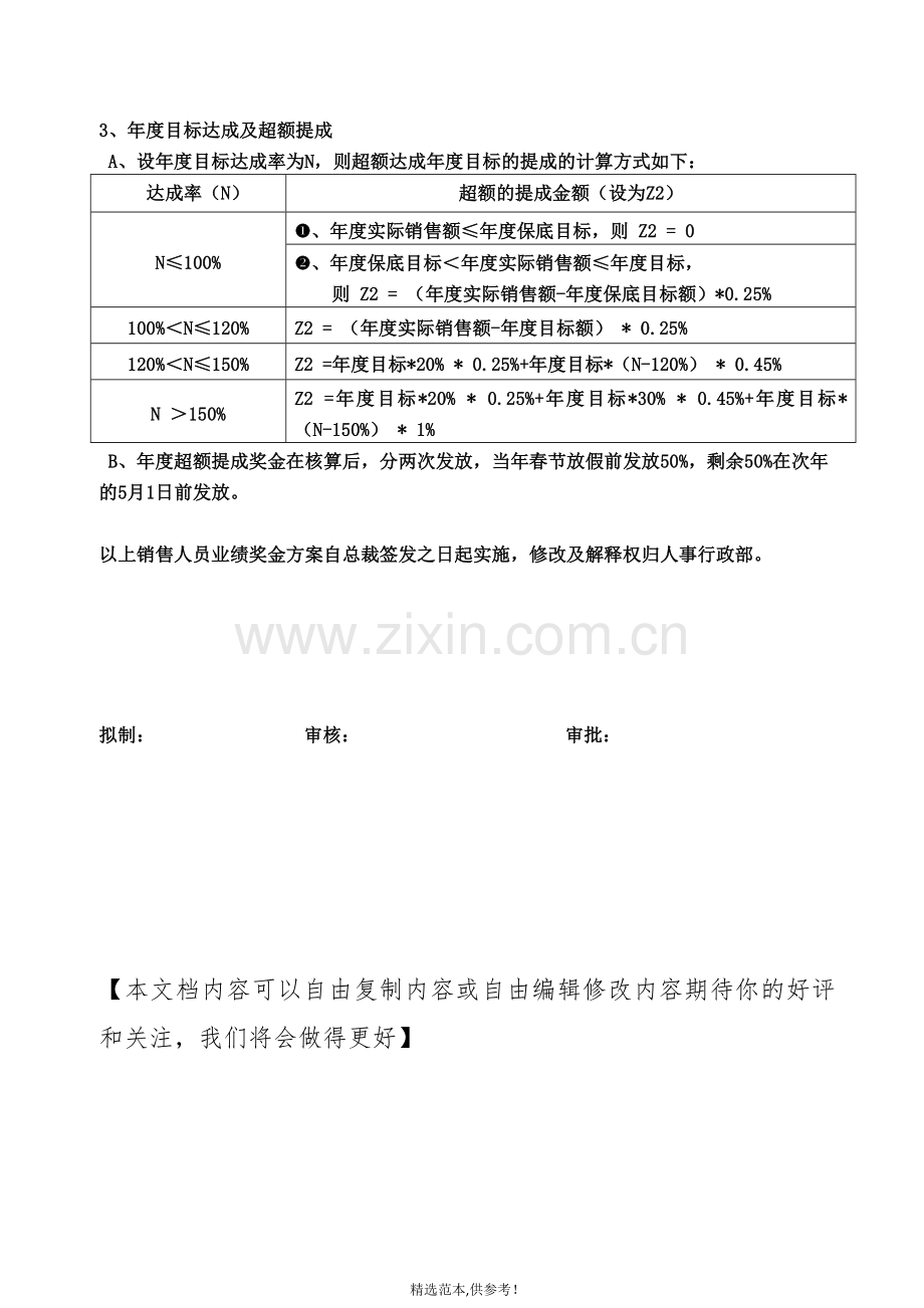 销售人员业绩奖金方案.doc_第2页