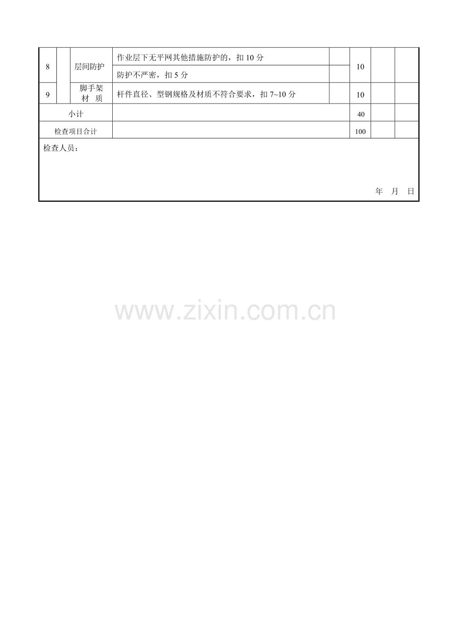 悬挑式脚手架评分表.doc_第2页