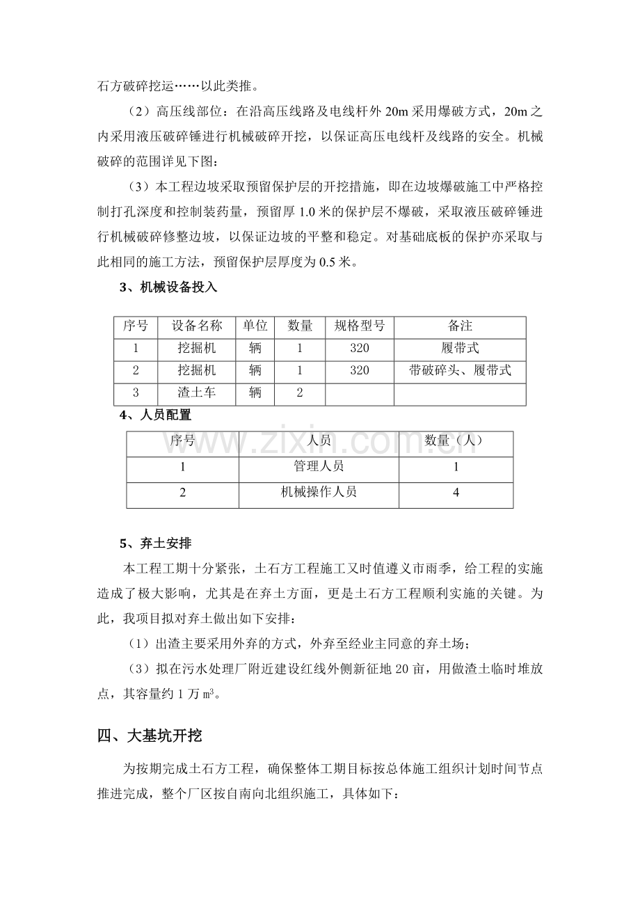 污水处理厂土石方开挖方案.doc_第3页