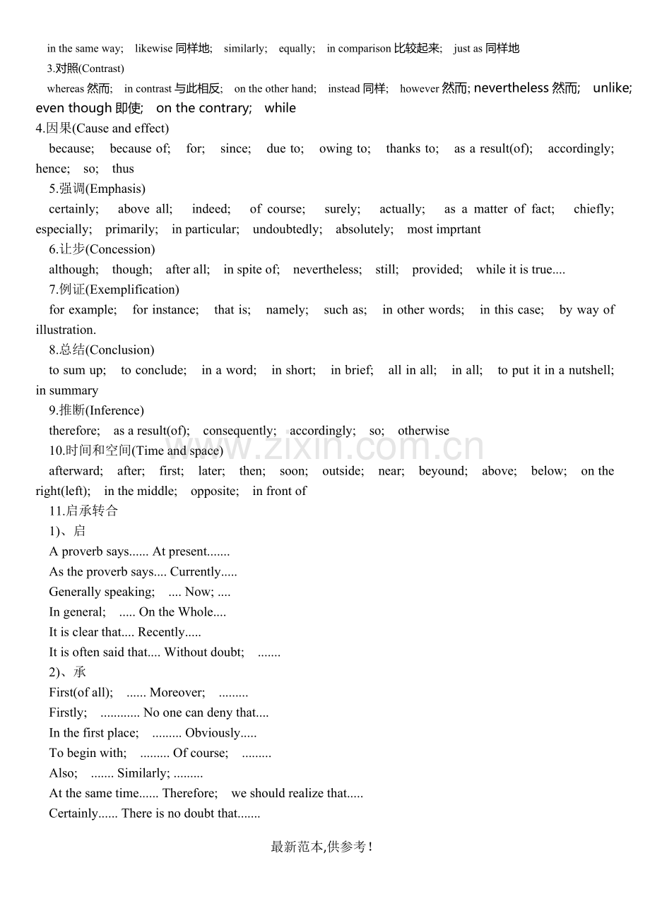 高考英语书面表达高分秘诀之高级词汇替换.doc_第3页