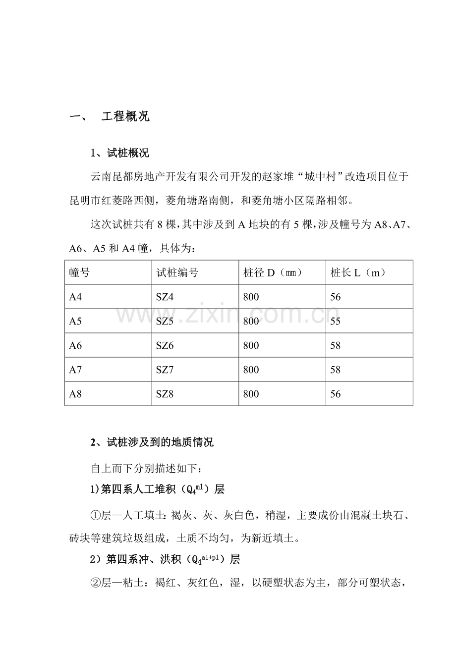 旋挖钻桩基施工方案(试桩)景升.doc_第2页