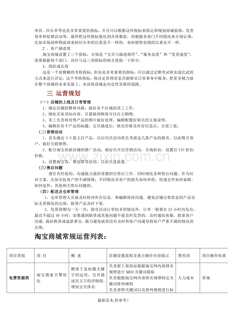 淘宝商城运营计划书.doc_第2页