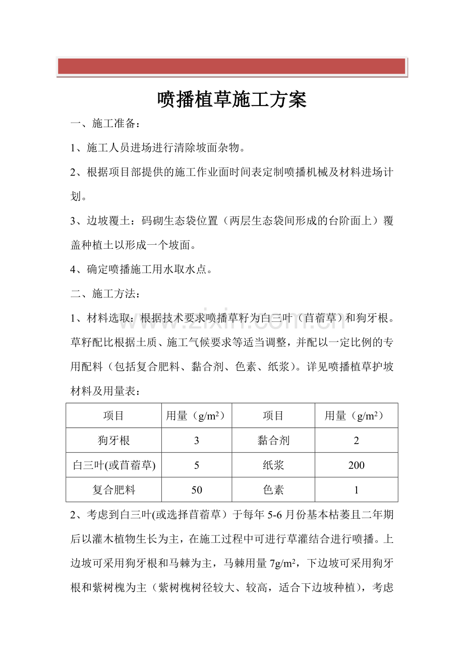 喷播植草施工方案.doc_第2页