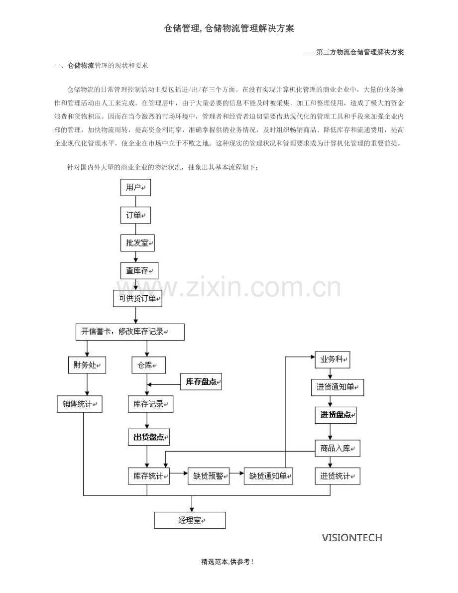 仓储管理与物流解决方案.doc_第1页