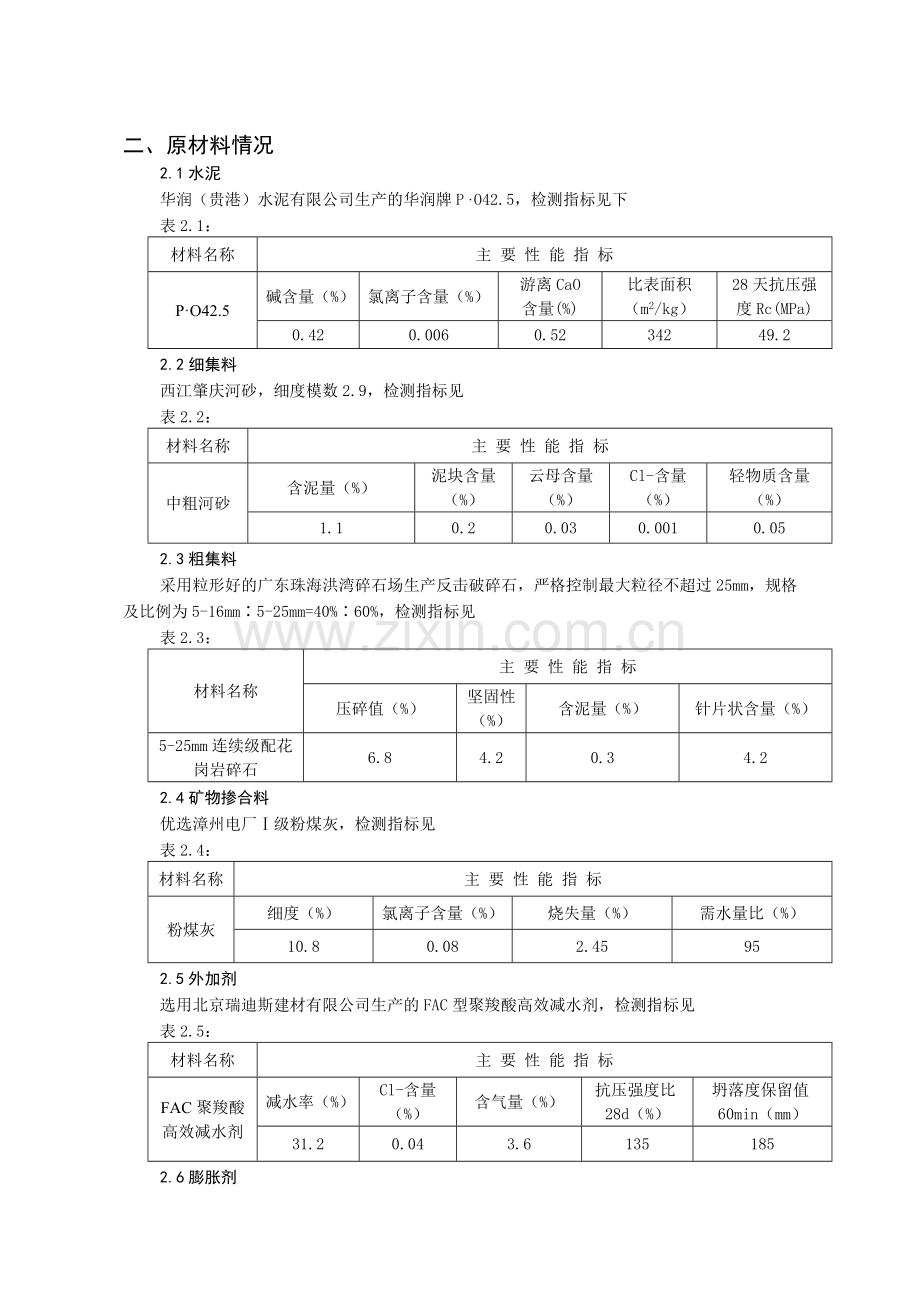 自密实微膨胀混凝土配合比设计和施工控制.doc_第2页