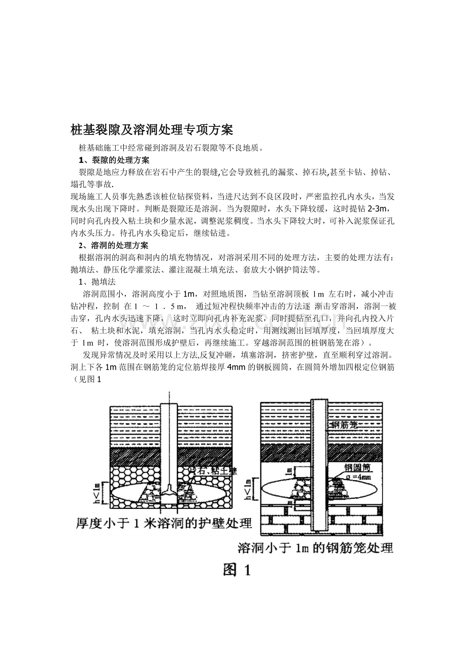 溶洞施工方案(很好).doc_第1页