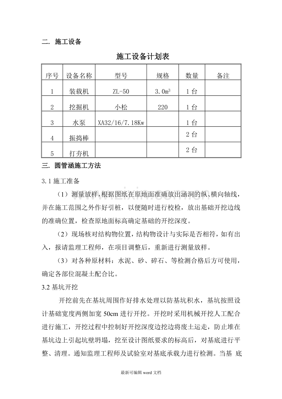 乡村公路圆管涵施工方案.doc_第2页